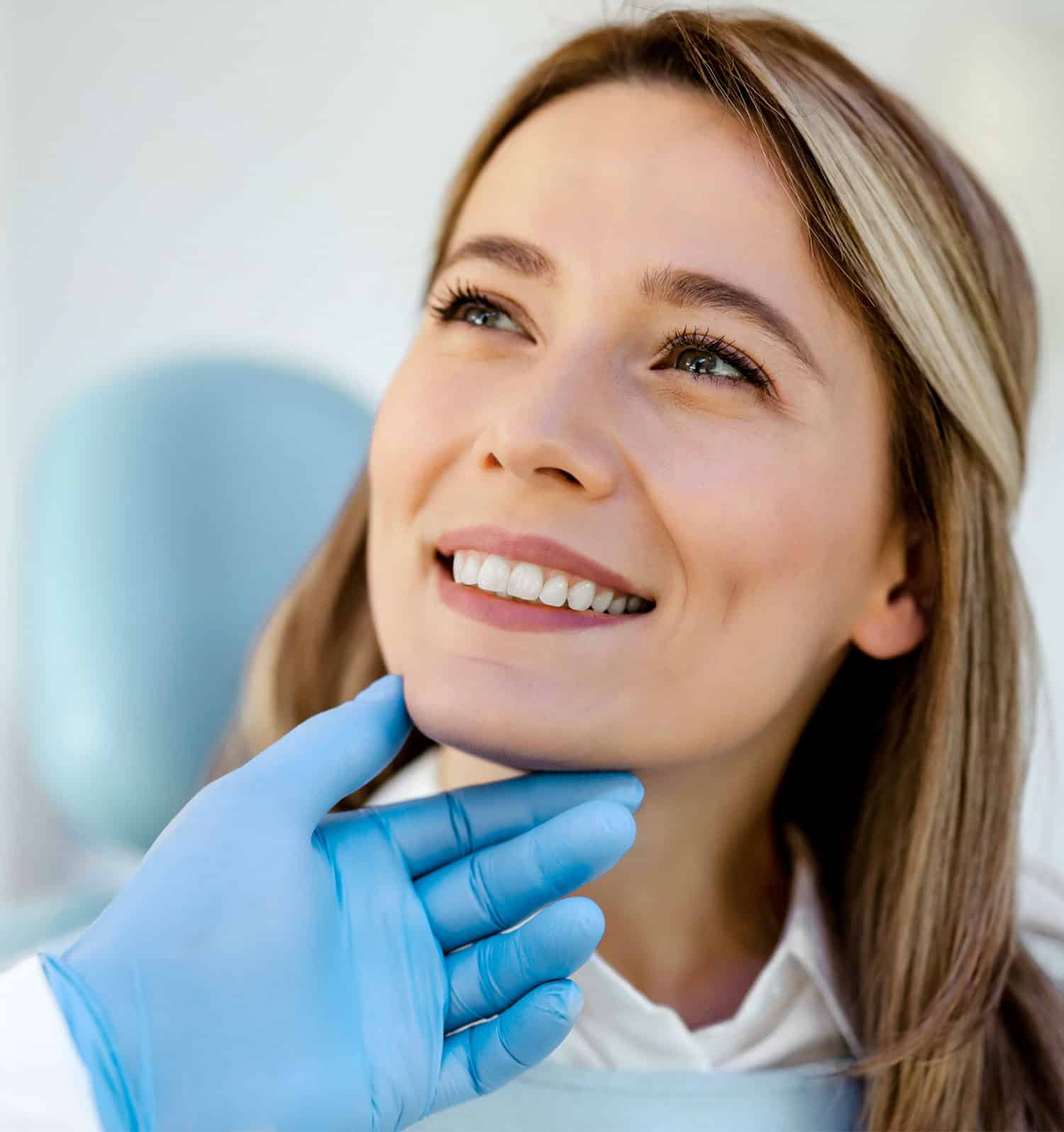 Smiling patient after procedure