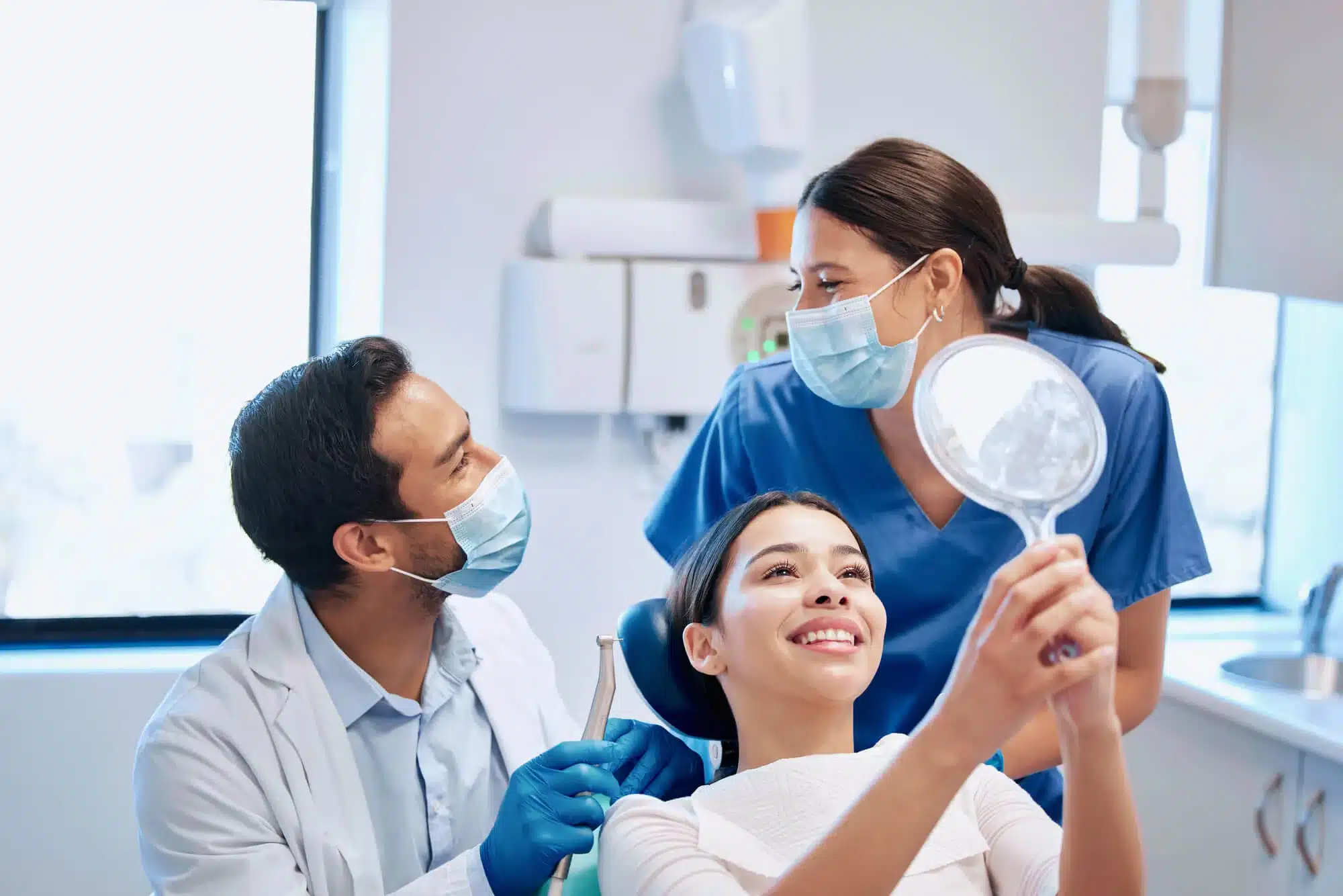 Healthy smile after visiting the Wayne County dentist